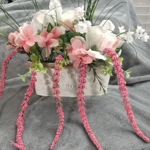 HANDMADE FAUX FLOWER ARRANGEMENT